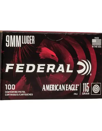 Federal American Eagle 9mm 115 Grain FMJ