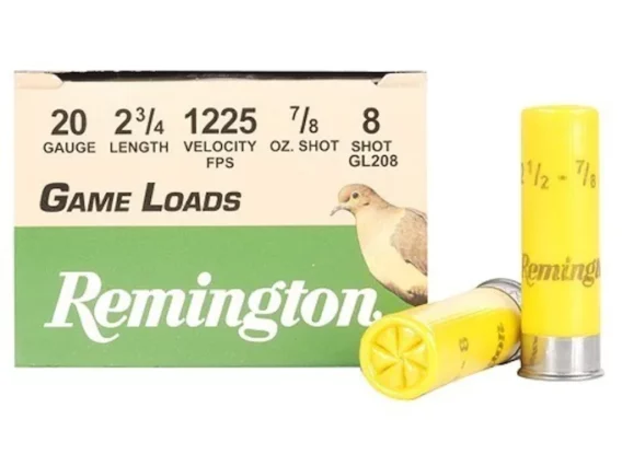 remington game load 20 gauge